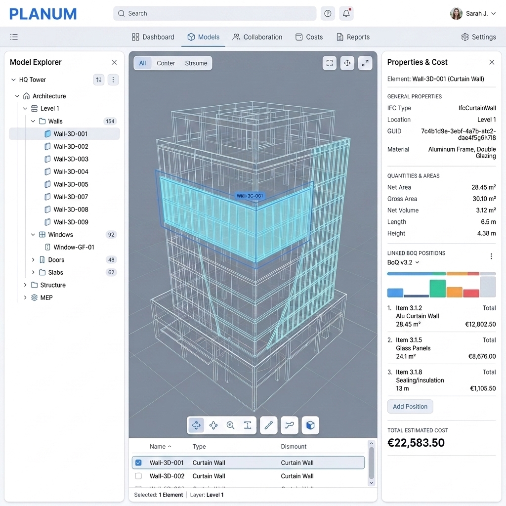 5D-BIM & 3D Modellviewer
